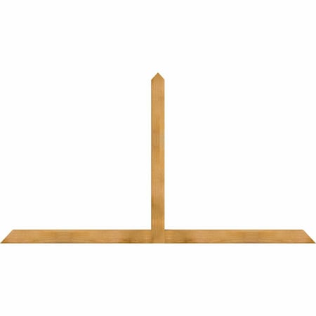 Ekena Millwork Portland Rough Sawn Timber Gable Bracket, Western Red Cedar, 96"W x 52"H x 4"D x 4"F, 13/12 Pitch GBW096X52X0404POR00RWR
